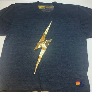 Aviator Nation Golden Bolt tee Woman's Size Small